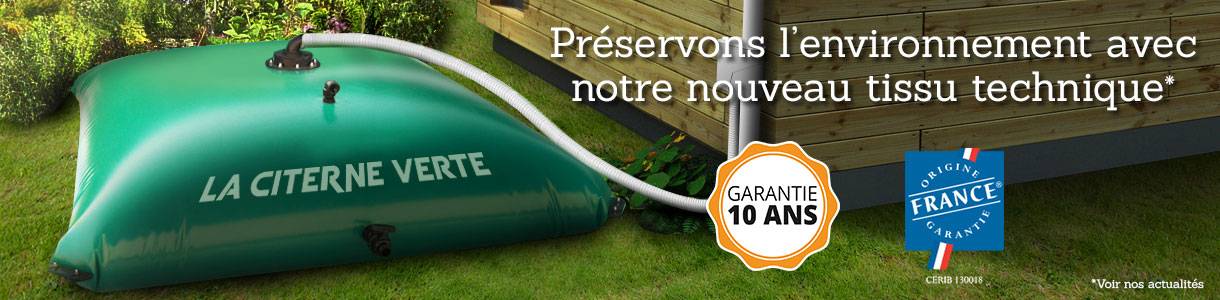 Citerne souple 10m3 Recupération Stockage Eau Pluie Arrosage jardin espace  vert