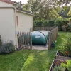 Une citerne souple la Citerne Verte avec collecteur de gouttière