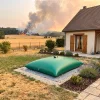 Puis-je utiliser ma citerne souple contre un incendie ?