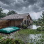 Citernes souples et fortes pluies
